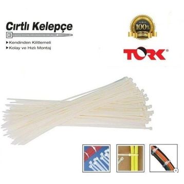 Tork 3.6x140 mm Cırt Kelepçe Kablo Bağı