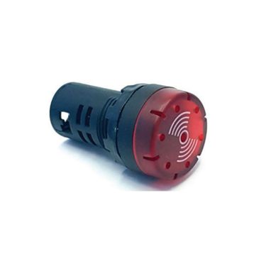 Tork AD16SM-220K 220V AC 22 mm Kırmızı Ledli Buzzer