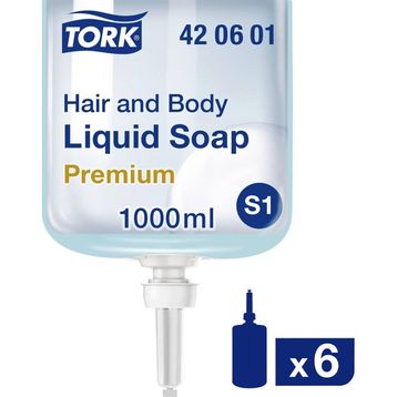 Tork Premium 1 lt Saç ve Vücut Sıvı Sabun (6 adet)