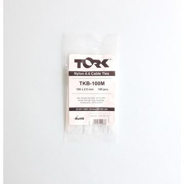 Tork TKB-100M 100 Adet 2.5x100 mm Beyaz Kablo Bağı