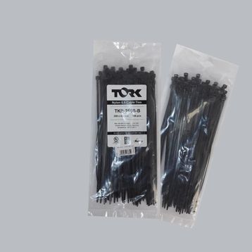 Tork TKB-250S-B 100 Adet 4.8x250 mm Siyah Kablo Bağı