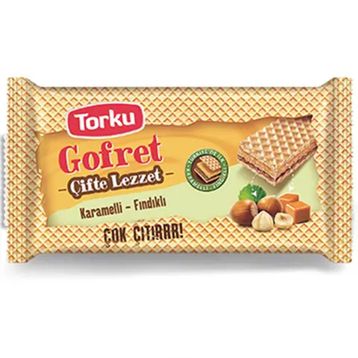 Torku 142 gr Karamel Ve Fındık Kremalı Gofret