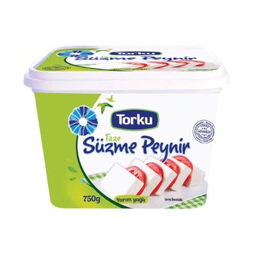 Torku 750 gr Süzme Yarım Yağlı Beyaz Peynir