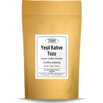 TOS 1 kg Yeşil Kahve Çekirdeği Tozu