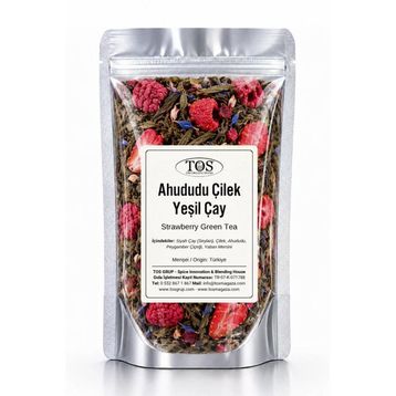 Tos 100 gr Ahududu Çilek Yeşil Çay