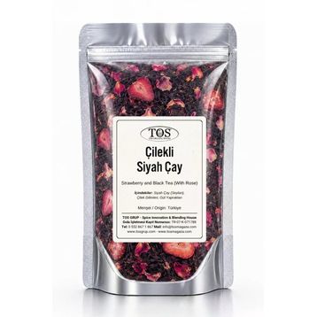 Tos 100 gr Çilek ve Güllü Siyah Çay
