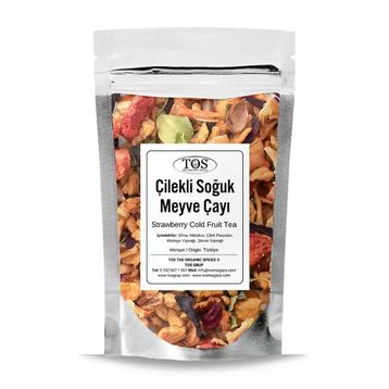 TOS 100 gr Çilekli Soğuk Meyve Çayı