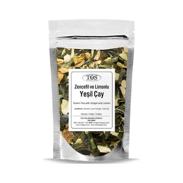 Tos 100 gr Zencefilli Limonlu Yeşil Çay