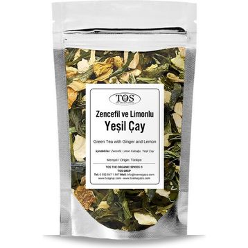 Tos 100 gr Zencefilli Limonlu Yeşil Çay