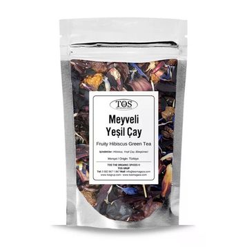 TOS 40 gr Meyveli Hibiskus Yeşil Çay