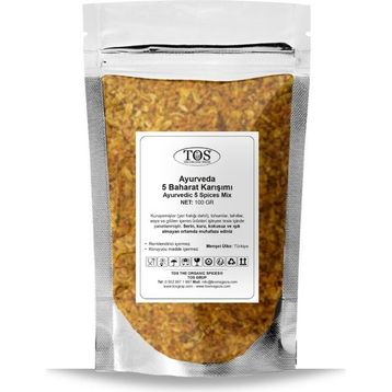 TOS The Organic Spices 100 gr Ayurveda 5 Baharat Karışımı