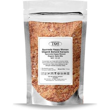 TOS The Organic Spices 100 gr Ayurveda Happy Woman Organik Baharat Karışımı