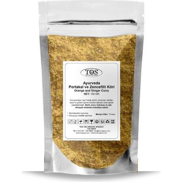 TOS The Organic Spices 100 gr Ayurveda Portakal ve Zencefilli Köri
