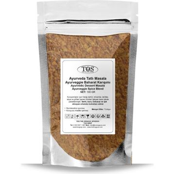 TOS The Organic Spices 100 gr Ayurveda Tatlı Masala Ayurveggie Baharat Karışımı
