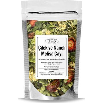 TOS The Organic Spices 100 gr Çilek ve Naneli Melisa Çay Karışımı
