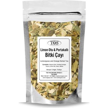 TOS The Organic Spices 100 gr Limon Otu ve Portakallı Bitki Çayı