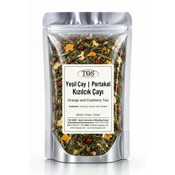 TOS The Organic Spices 100 gr Yeşil Çay | Portakal ve Kızılcık Çayı