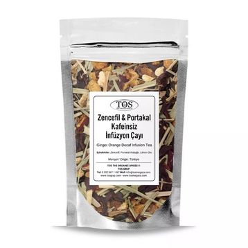 Tos The Organic Spices 100 gr Zencefil Portakal Kafeinsiz İnfüzyon Çayı