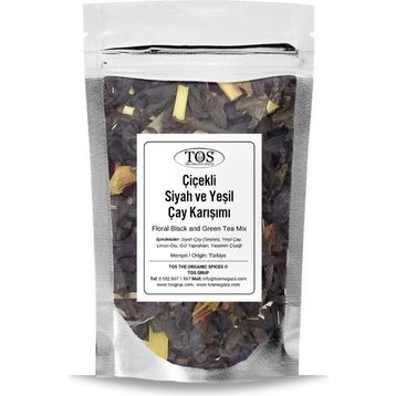 TOS The Organic Spices 250 Çiçekli Siyah ve Yeşil Karışımı