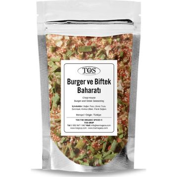 TOS The Organic Spices 250 gr Chop House Burger ve Biftek Baharatı