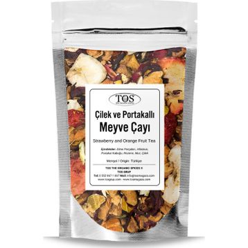 TOS The Organic Spices 250 gr Çilek ve Portakallı Meyve Çayı