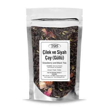 TOS The Organic Spices 250 gr Çilek ve Siyah Çay