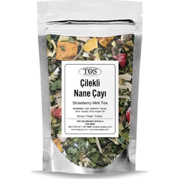 TOS The Organic Spices 250 gr Çilekli Nane Çayı