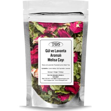TOS The Organic Spices 250 gr Gül ve Lavanta Aromalı Melisa Çayı