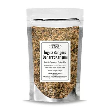TOS The Organic Spices 250 gr İngiliz Bangers Baharat Karışımı