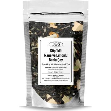 TOS The Organic Spices 250 gr Köpüklü Nane Limonlu Buzlu Çay