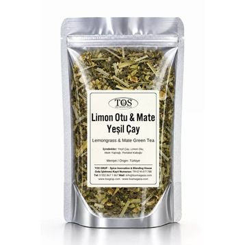 TOS The Organic Spices 250 gr Limon Otu & Mate Yeşil Çay