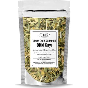 TOS The Organic Spices 250 gr Limon Otu ve Zencefilli Bitki Çayı