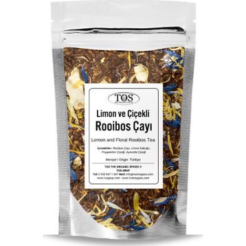 TOS The Organic Spices 250 gr Limon ve Çiçekli Rooibos Çayı