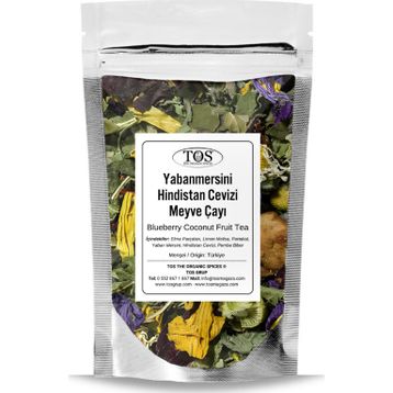 TOS The Organic Spices 250 gr Yabanmersini Hindistan Cevizi Meyve Çayı