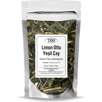 TOS The Organic Spices 250 gr Yeşil Çay Limon Otu