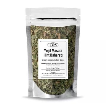 TOS The Organic Spices 250 gr Yeşil Masala Hint Baharatı