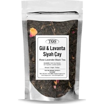 TOS The Organic Spices 250 Gül Lavanta Siyah Çay