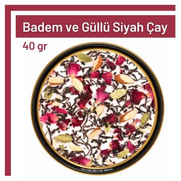 Tos The Organic Spices 40 Badem ve Güllü Siyah Çay
