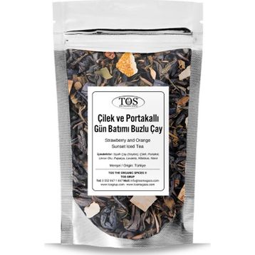 Tos The Organic Spices 40 gr Çilek ve Portakallı Gün Batımı Buzlu Çay