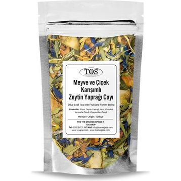 Tos The Organic Spices 40 gr Meyve ve Çiçek Karışımlı Zeytin Yaprağı Çayı
