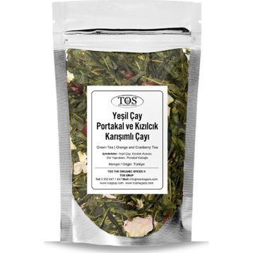 Tos The Organic Spices 40 gr Yeşil Çay Portakal ve Kızılcık Çayı
