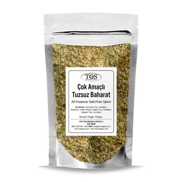 TOS The Organic Spices 500 gr Çok Amaçlı Tuzsuz Baharat Karışımı