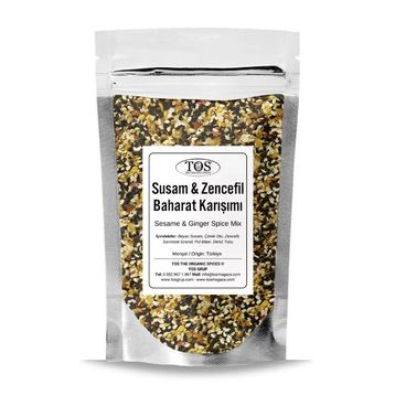 TOS The Organic Spices 500 gr Kızarmış Susam Zencefil Baharat Karışımı