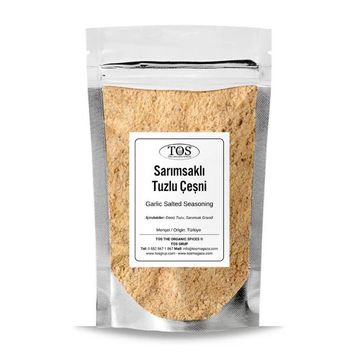 TOS The Organic Spices 500 gr Sarımsaklı Tuzlu Çeşni