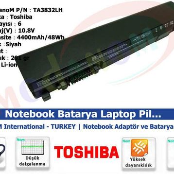 Toshiba Dynabook R731-W4UD Laptop Uyumlu Batarya