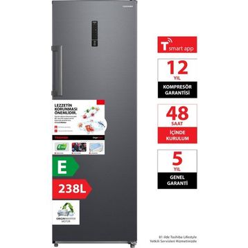 Toshiba GR-RU312WE-PMT(06) 7 Çekmeceli Derin Dondurucu
