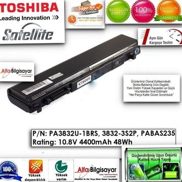 Toshiba PA3832U-1Brs Notebook Bataryası