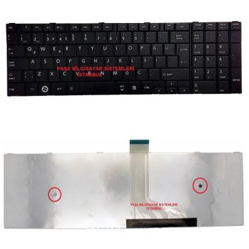 Toshiba Satellite C50D-A-13Z Siyah Notebook Klavye