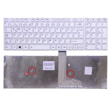 Toshiba Satellite C55-A-157 Beyaz Klavye