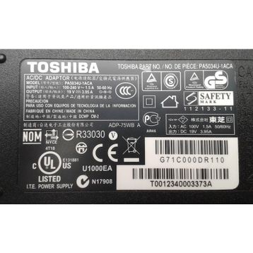 Toshiba Satellite L750D-125 19V Orjinal Adaptör Şarj Cihazı